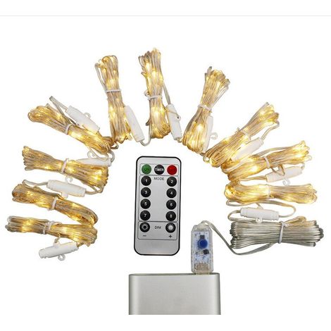 Weihnachtsdeko 3 M X 3 M, Mehrfarbiger Vorhang, 300 Leds, Usb, 8 Verschiedene Beleuchtungsmodi, Mit Fernbedienung Und Haken, Mehrfarbig