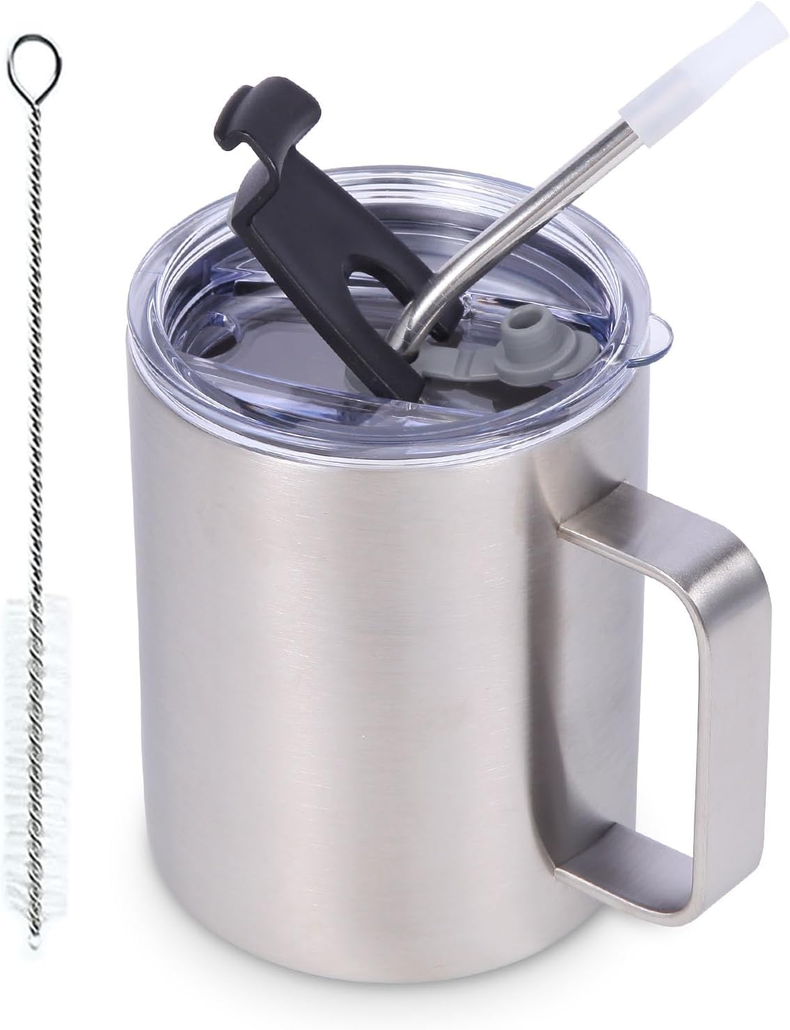 Isolierbecher – 1 Stück – Edelstahl – Doppelwandige Vakuumisolierung – Für Reisen Und Camping – 355 Ml