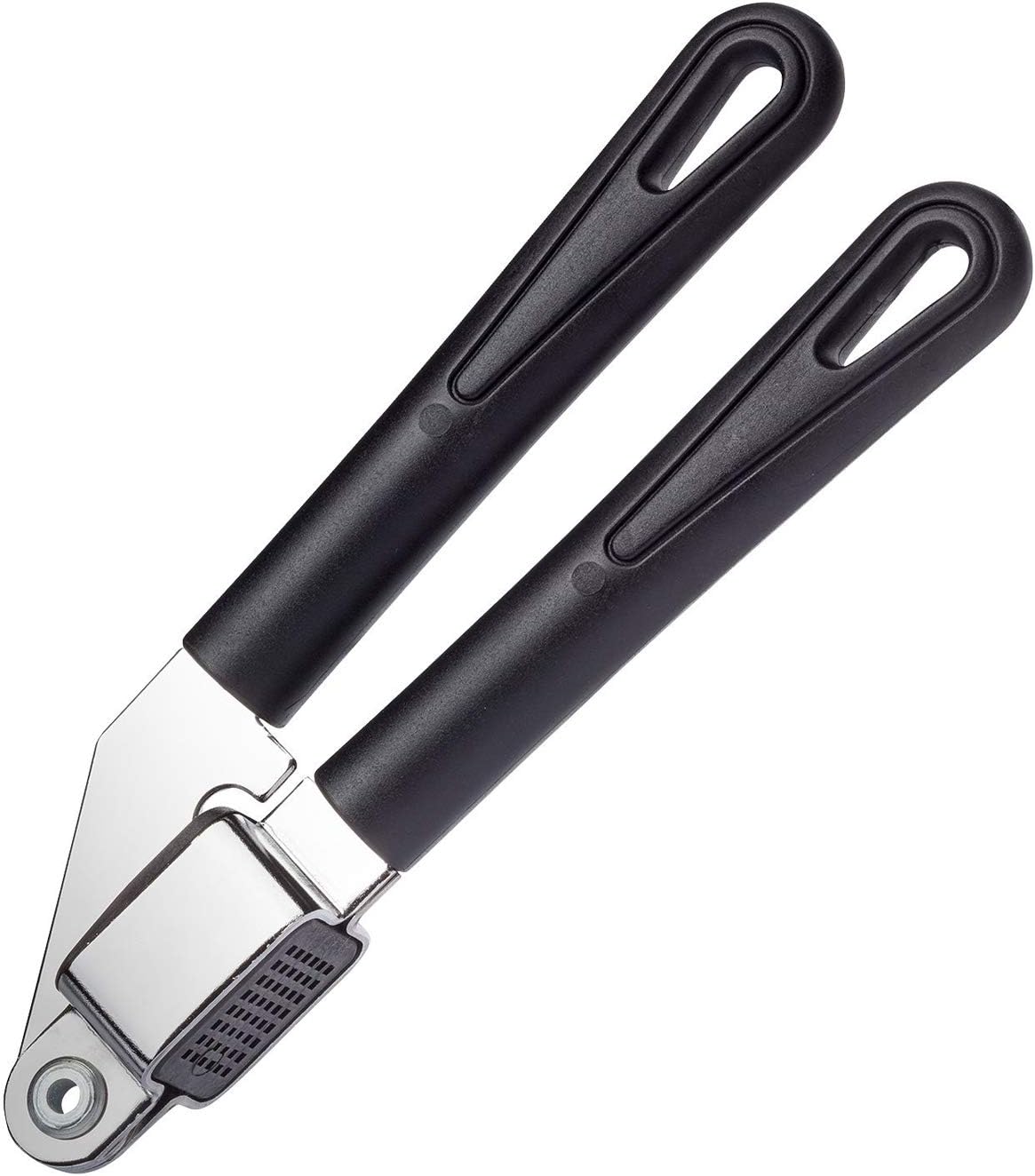 Knoblauchpresse – 1 Stück – Stahl/kunststoff – Herausnehmbarer Rost – Für Den Täglichen Gebrauch – Schwarz, 19,7 Cm