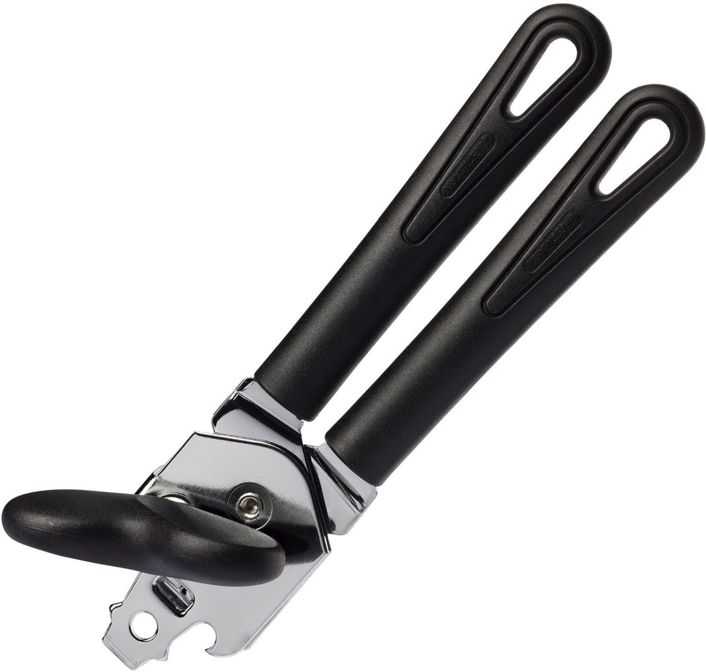 Dosenöffner Mit Zangenmechanismus – 1 Stück – Stahl Und Kunststoff – Rollenschneider Und Hebel – Für Den Täglichen Küchengebrauch – Schwarz, 20,8 Cm