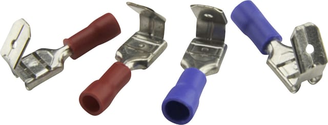 Abzweigflachstecker-set 1,5/2,5mm² Inhalt 10x1,5 Mm Rot, 10x2,5 Mm Blau Anderenhülse