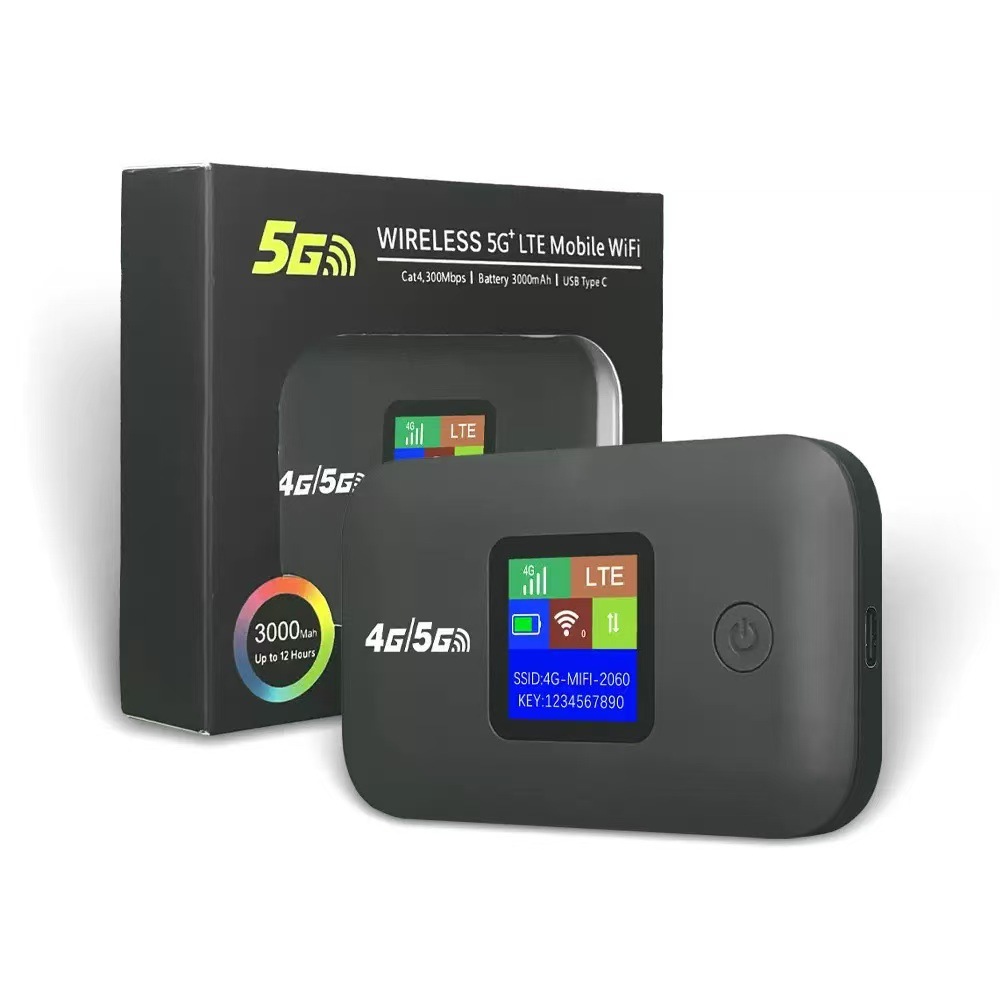 Mini-tragbarer 4g-wlan-router Für Den Nahen Osten Und Amerika – A8-l Eisengrauer Bildschirm 4g/5g (amerika-version)
