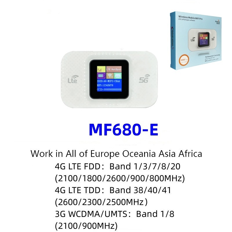 Tragbarer 4g-wlan-router Im Taschenformat Mit Lte-sim-karte – Mf680