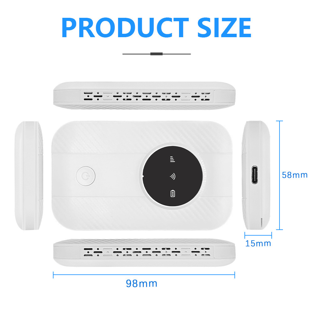 4g-router Südafrika, 4g-router Russland, Kolumbien H803, Tragbarer Lte-wlan-router Mexiko – M5-e Eurasia Edition Weiß
