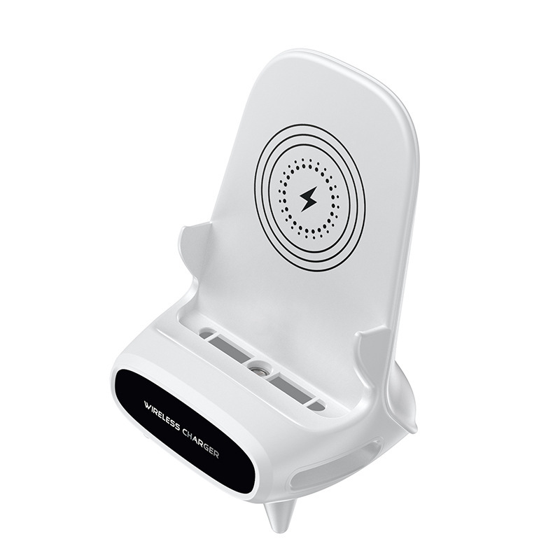 Universelle Kabellose Handyhalterung Mit Magnetbefestigung – Kabelloses Ladegerät Für Sofa M111 – Separates Weißes Kabelloses Ladegerät