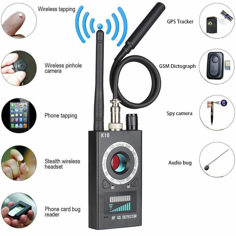K18 Spionagekamera-detektor, Drahtlose Gps-signalerkennung, Anti-tracking-, Anti-abhör- Und Anti-einbruchsdetektor -- K18