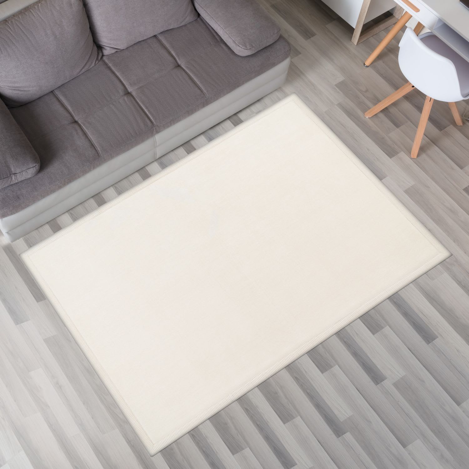 Krabbelmatte Babyzimmer Teppich Spielmatte Kinder Unifarben Rutschfest Flauschig 200 Cm X 280 Cm X 24 Mm Creme Rechteckig