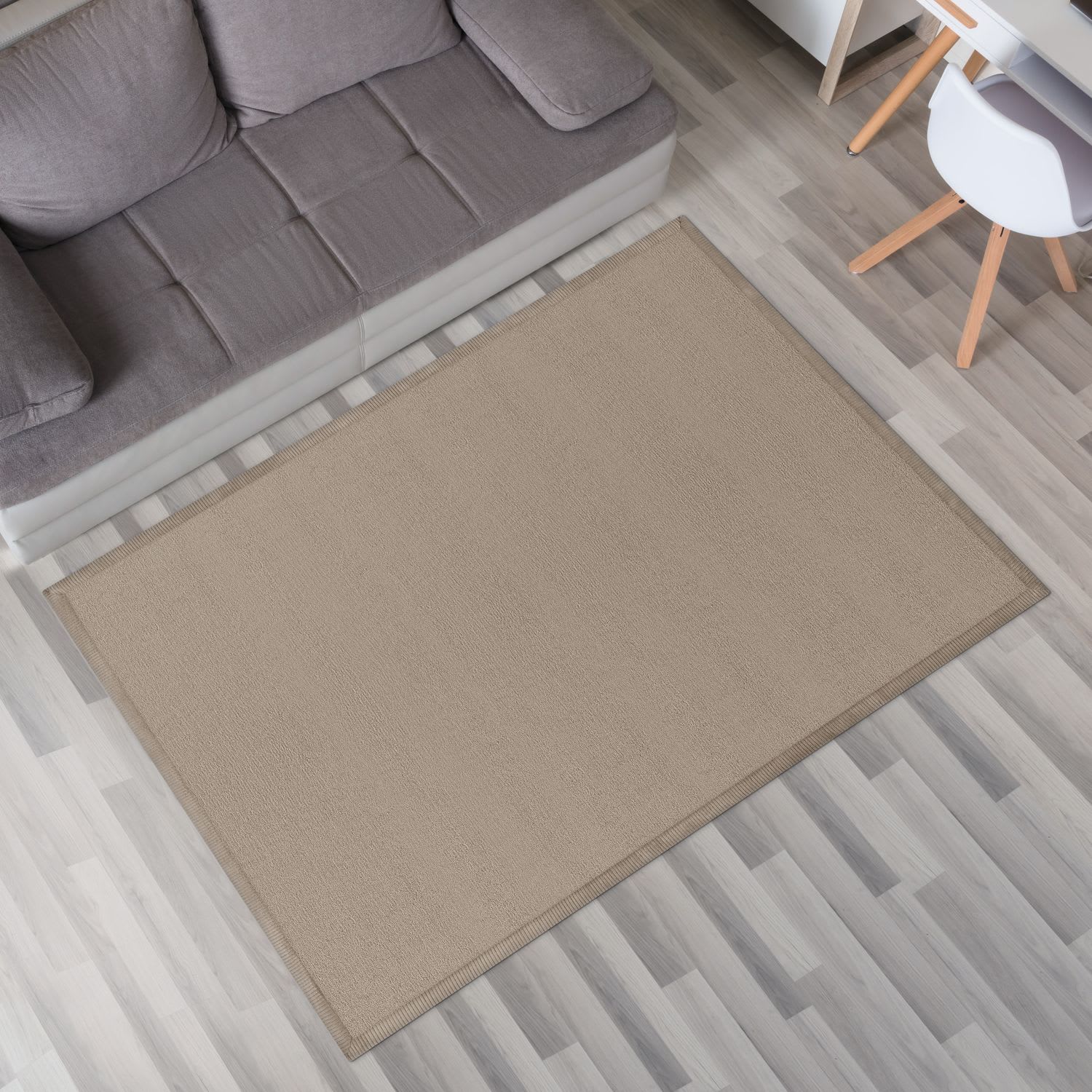 Krabbelmatte Babyzimmer Teppich Spielmatte Kinder Unifarben Rutschfest Flauschig 200 Cm X 280 Cm X 24 Mm Beige Rechteckig