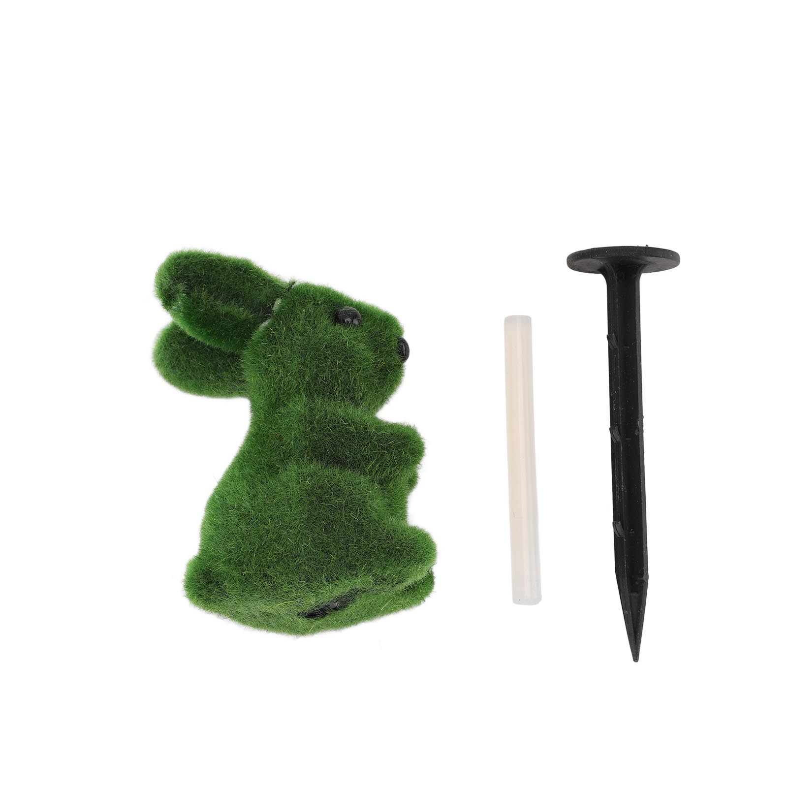 Grüne Osterhasenfigur Mit Gartenstecker, Künstliche Grüne Hasenstatue, Dekoratives Ornament Für Blumentopf, Tisch Oder Als Ostergeschenk
