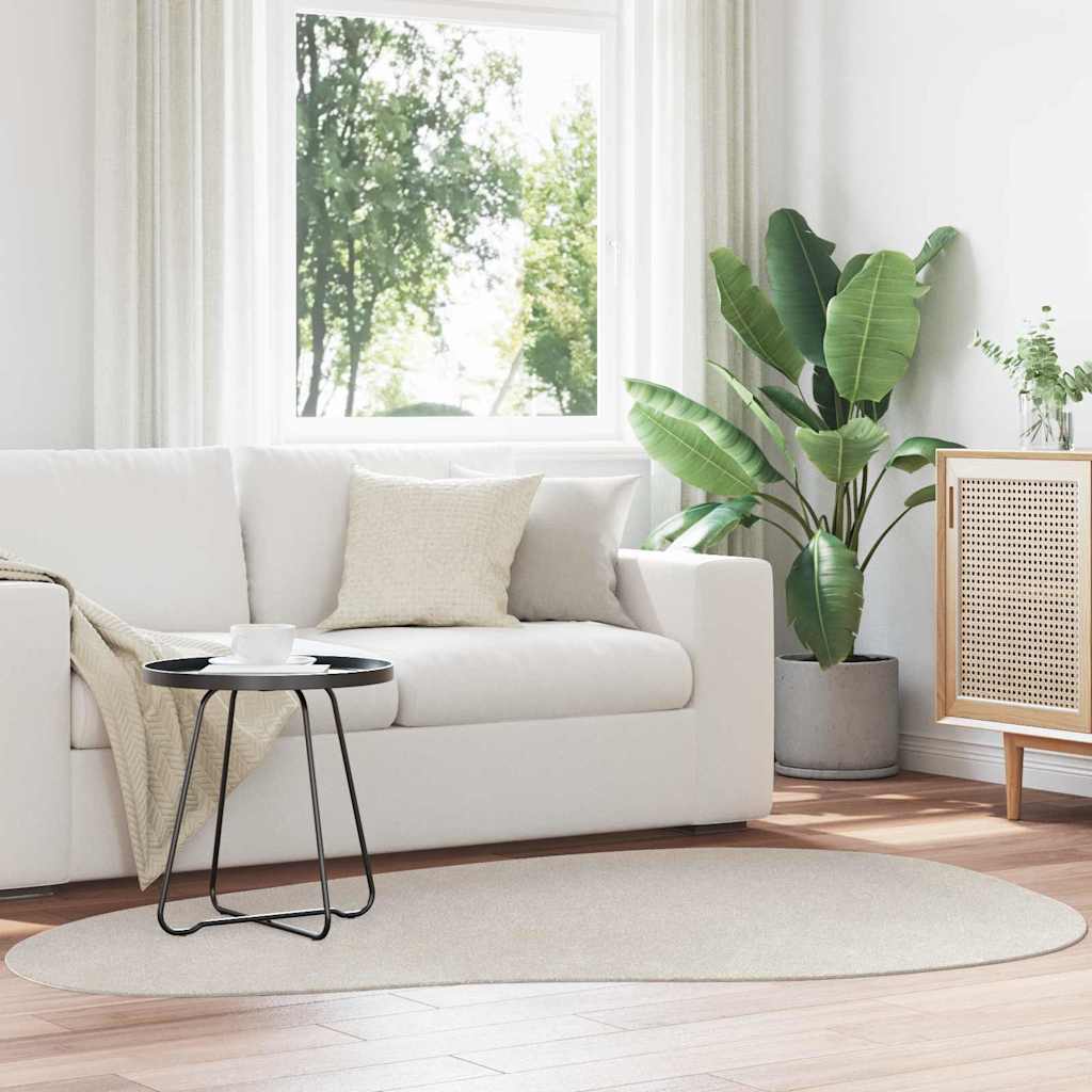 Vidaxl Teppich Huarte Sand 140 X 200 Cm Polyester
