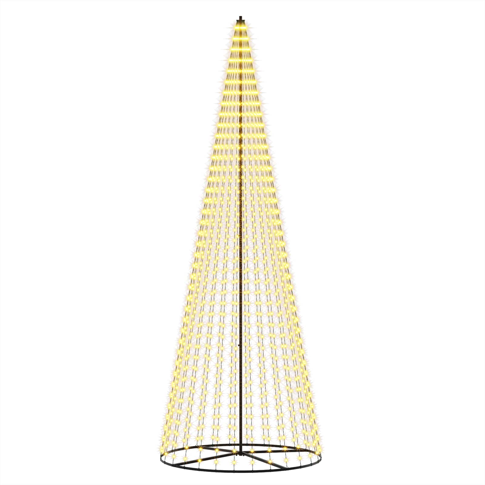 Vidaxl Led Christmas Tree 385 Cm 1148 Leds Warm White Steel Black