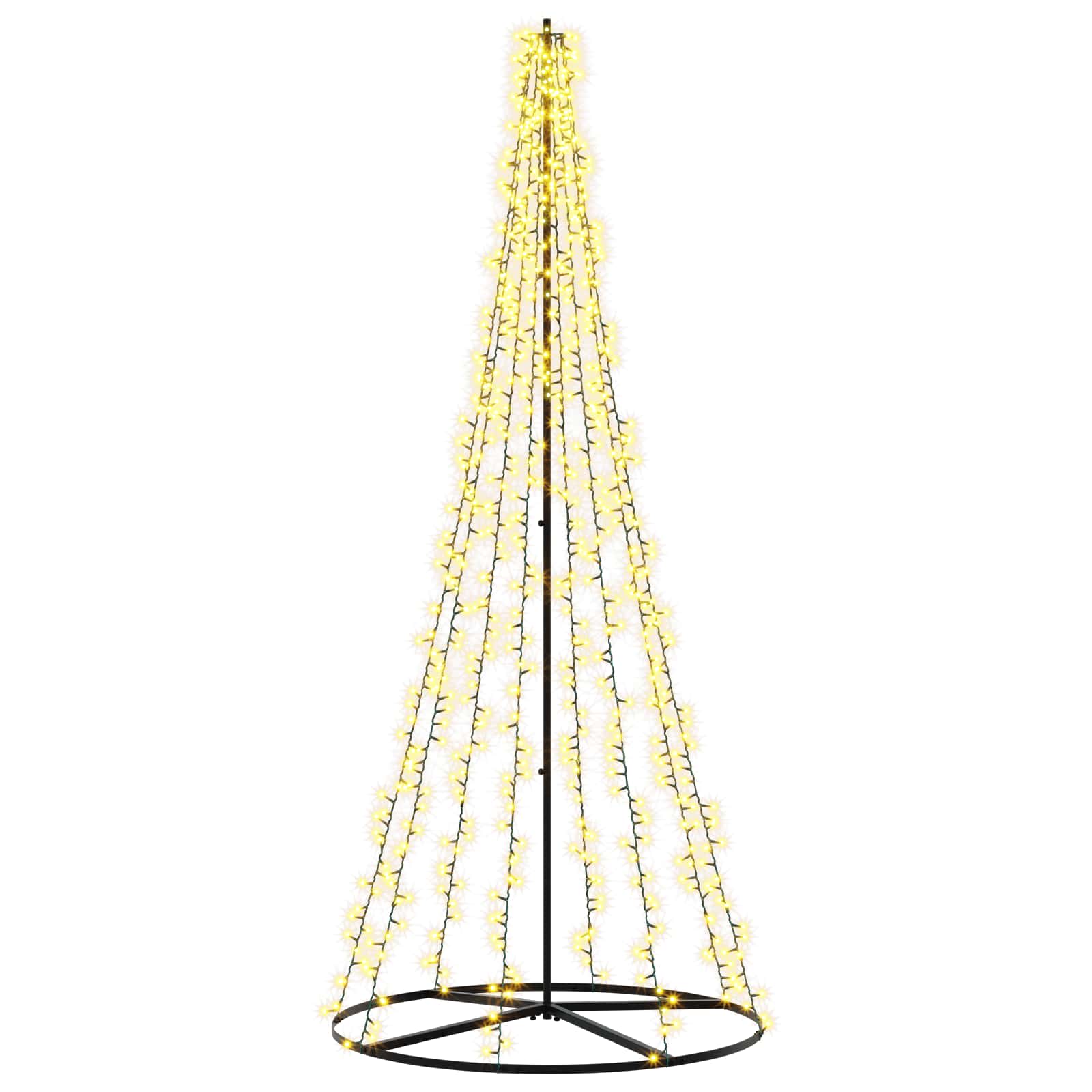 Vidaxl Led Christmas Tree 235 Cm 1000 Leds Warm White Steel Black