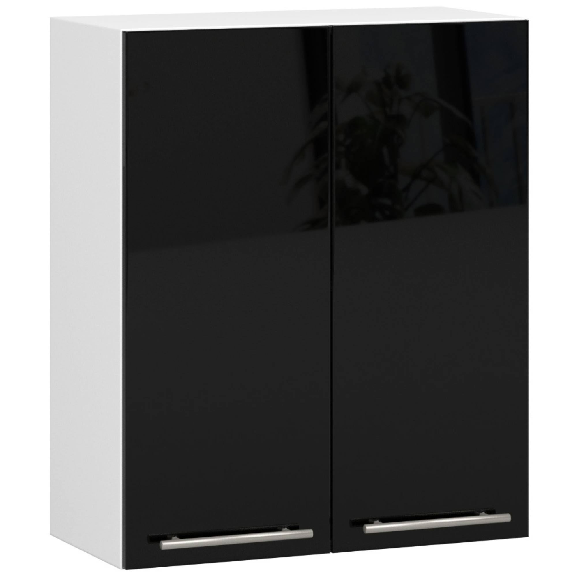 Küchenhängeschrank 60 Cm Schwarz / Weiß / Matt Hängend 2 Türen Kollektion Oliwia Raumhirsch