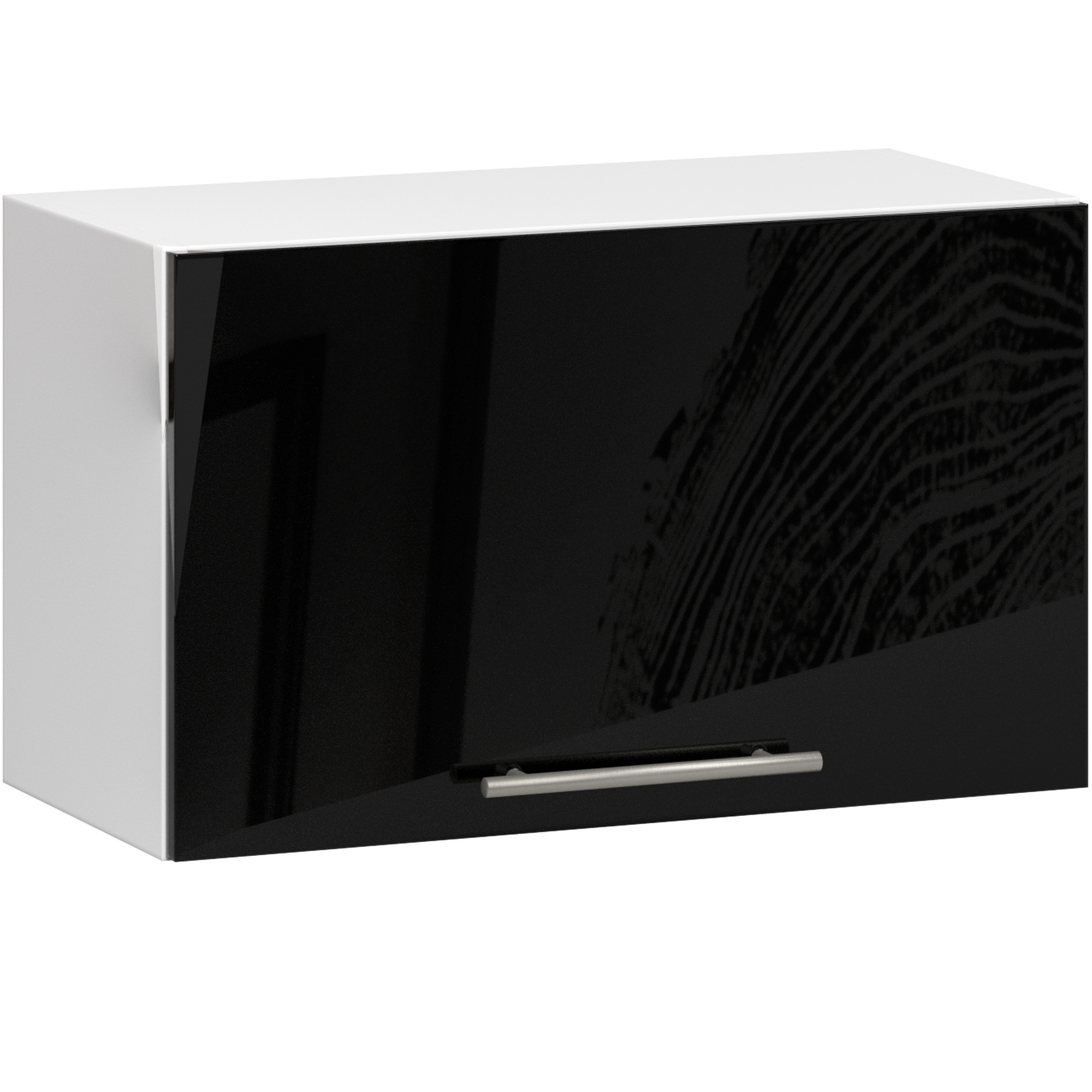 Küchenhängeschrank 60 Cm Schwarz Hochglanz Hängend Soft-close Kollektion Lima Raumhirsch