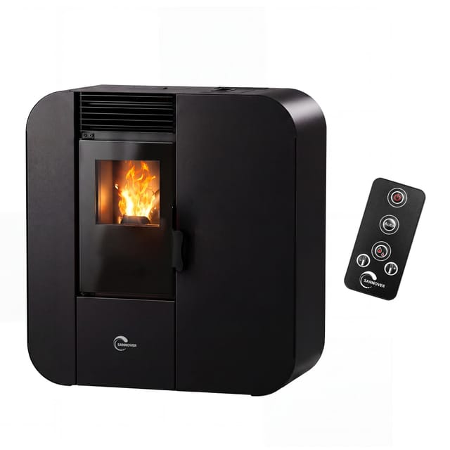 Pelletofen Slim Astral 13,8 Kw Schwarz Sannover