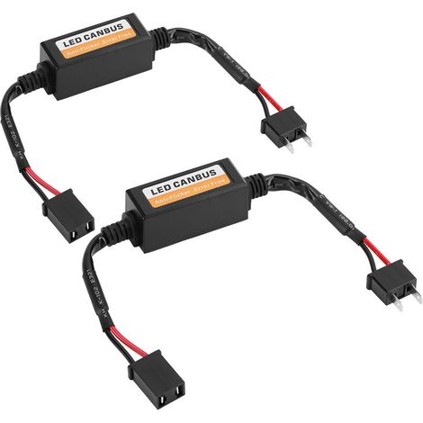 2 Stück Led-scheinwerfer-decoder, Anti-flacker-vorrichtung, Widerstände, Fehlermeldungs-löscher Für H7