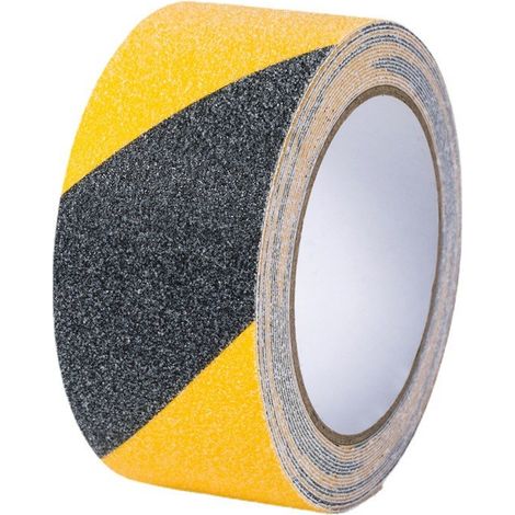 Rutschhemmendes Klebeband Für Treppen, Oqingluan 5cm10m, Sicherheitsklebeband, Gelb-schwarzes Rutschfestes Klebeband, Warnbänder, Sicherheitsmarkierung, Gelb Schwarz