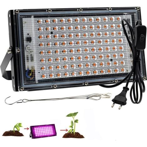 100w Vollspektrum-pflanzenlampe, Led-vollspektrum-anbaulampe Für Innenpflanzen, Hydroponik-gemüse Und Blumen