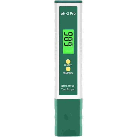 Digitaler Ph-meter Mit Teststreifenfunktion/temperatur, Multifunktionaler Tester Mit Hoher Präzision Von 0,01