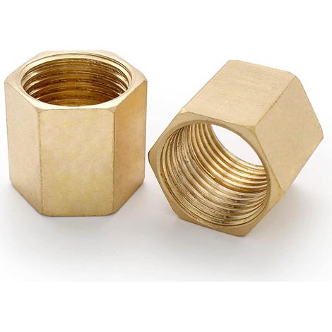 2 Stück Druckluftverbinder, 1/2" Messinghülse, Sechskant-innenanschluss, 22 Mm Langer Luftverbinder, Geeignet Für Den Anschluss Von Druckluftwerkzeugen