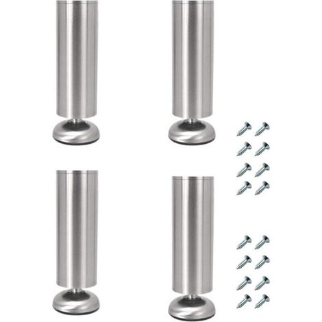 4er-set Verstellbare Möbelbeine Aus Edelstahl, 25 Cm Stark, Für Tv-schränke Und Sofas