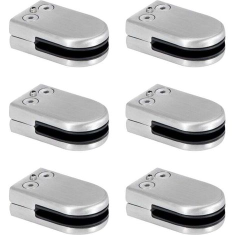 Glaszange, Glaszange Aus Edelstahl, Klemmhalter Für 6 Bis 8 Mm Starkes Glas, Verstellbare Glaszange, Flache Rückseite, Verbindung Für Geländer, Treppengeländer, Schiff