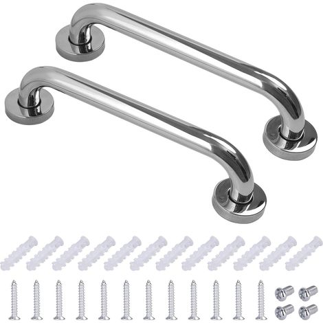 Edelstahl-haltestange Für Wc, Bad Und Wanne, Für Senioren, Menschen Mit Behinderungen, Kinder Und Schwangere, 30 Cm, 2 Stück