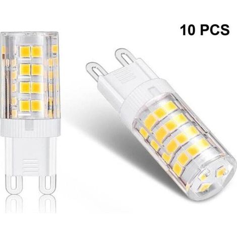 Ampoule Led G9 5w, Equivalent 40w , Blanc Chaud 3000k, 220-240v, 360° Angle De Faisceau, Pack De 10,dolaso