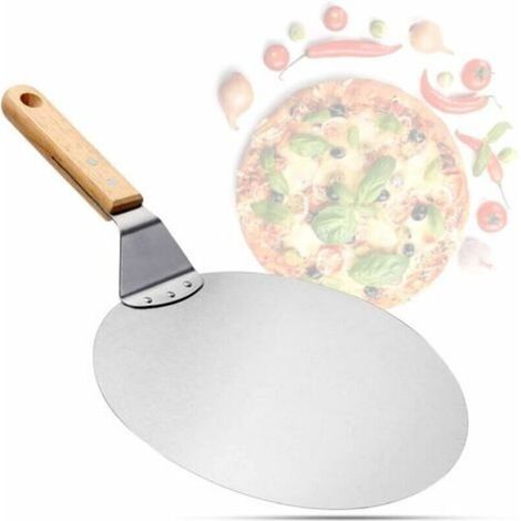 Ausverkauf: Edelstahl-pizzaschaufel Mit Holzgriff, Pizzastein-schieber, Brotschieber, Kuchenschaufel, Pizzaschaufel,