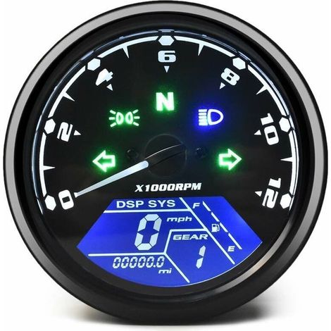 Universeller Motorrad-kilometerzähler Lcd Digital-tachometer Mit Hintergrundbeleuchtung Für 12v Motorräder – Bestseller