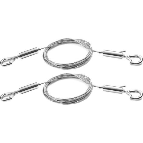 2 Stück Verstellbare Bildaufhängung – Schwerlast-set Aus Edelstahl, 2 M X 1,5 Mm Für Spiegel, Lampen, Schilder Und Mehr – Tragfähigkeit Bis Zu 30 Kg