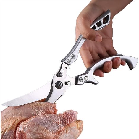 Küchenschere, Für Hähnchen, Geflügel, Fisch Und Fleisch, Scharfe Knochenschere Aus Edelstahl
