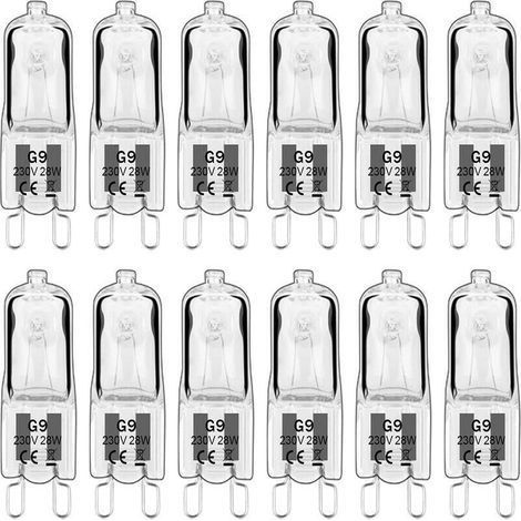 Ampoule Led G9,ampoule Halogene G9 28w 230v, 350lm 2700k Blanc Chaud Dimmable, G9 Ampoules Capsule, Pour Lustres, Lampes De Paysage, Appliques Murales, Éclairage D'Armoire, Lot De 10