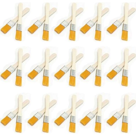30× Flachpinsel Mit Holzgriff, Pinsel Für Holzanstrich, Wandanstrich, Lackierung, Sash-pinsel, Professioneller Malerpinsel
