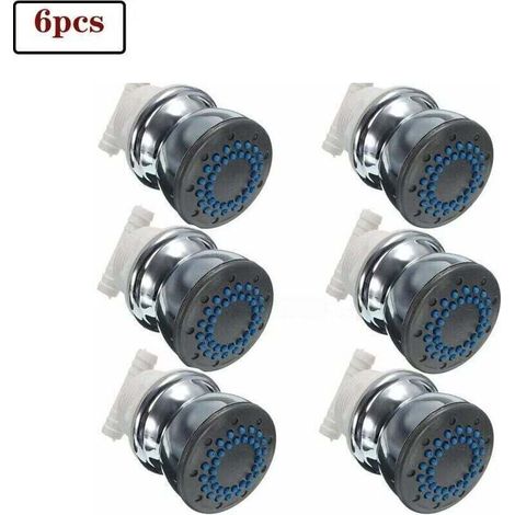 6er-pack Seitliche Hydromassage-duschen – Einstellbare Regen- Und Massagedüsen – Einfache Installation – Abs In Weiß Und Grau
