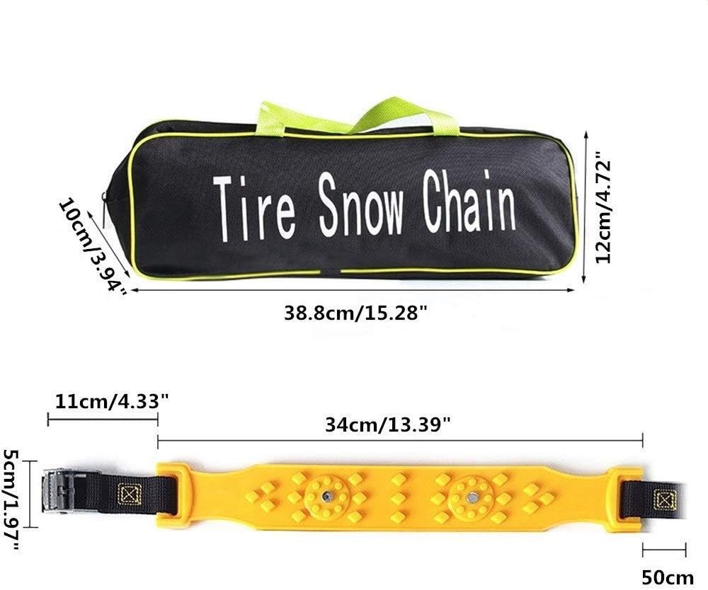 Schneeketten, Universelle Schneeketten Im 10er-set. Rutschfeste Traktionsketten Für Reifen Mit Einer Breite Von 165 Bis 285 Mm, Notfall-abschleppketten Für Die Meisten Pkw, Suvs Und Lkw, 10er-set.