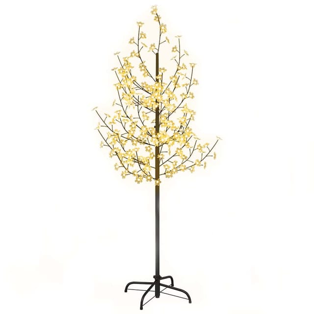Led-baum Mit Kirschblüten Warmweiß 200 Leds 180 Cm Vidaxl