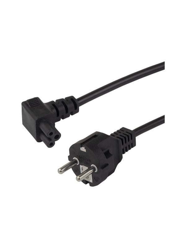 Deltaco - power cable - power CEE 77 to IEC 60320 C5 - 1 m