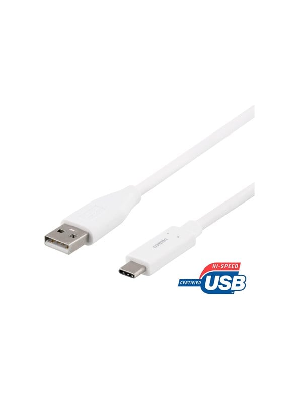 Deltaco - USB-C cable - USB to 24 pin USB-C - 15 m