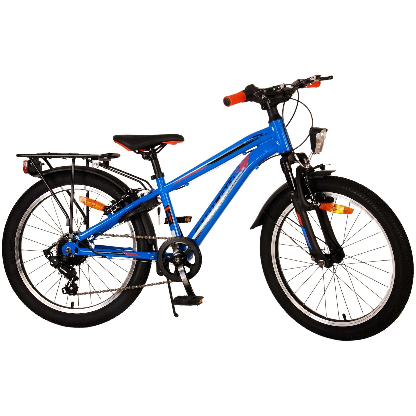 Volare Kinderfahrrad Cross für Jungen 20 Zoll Kinderrad in Blau, 6 Gänge