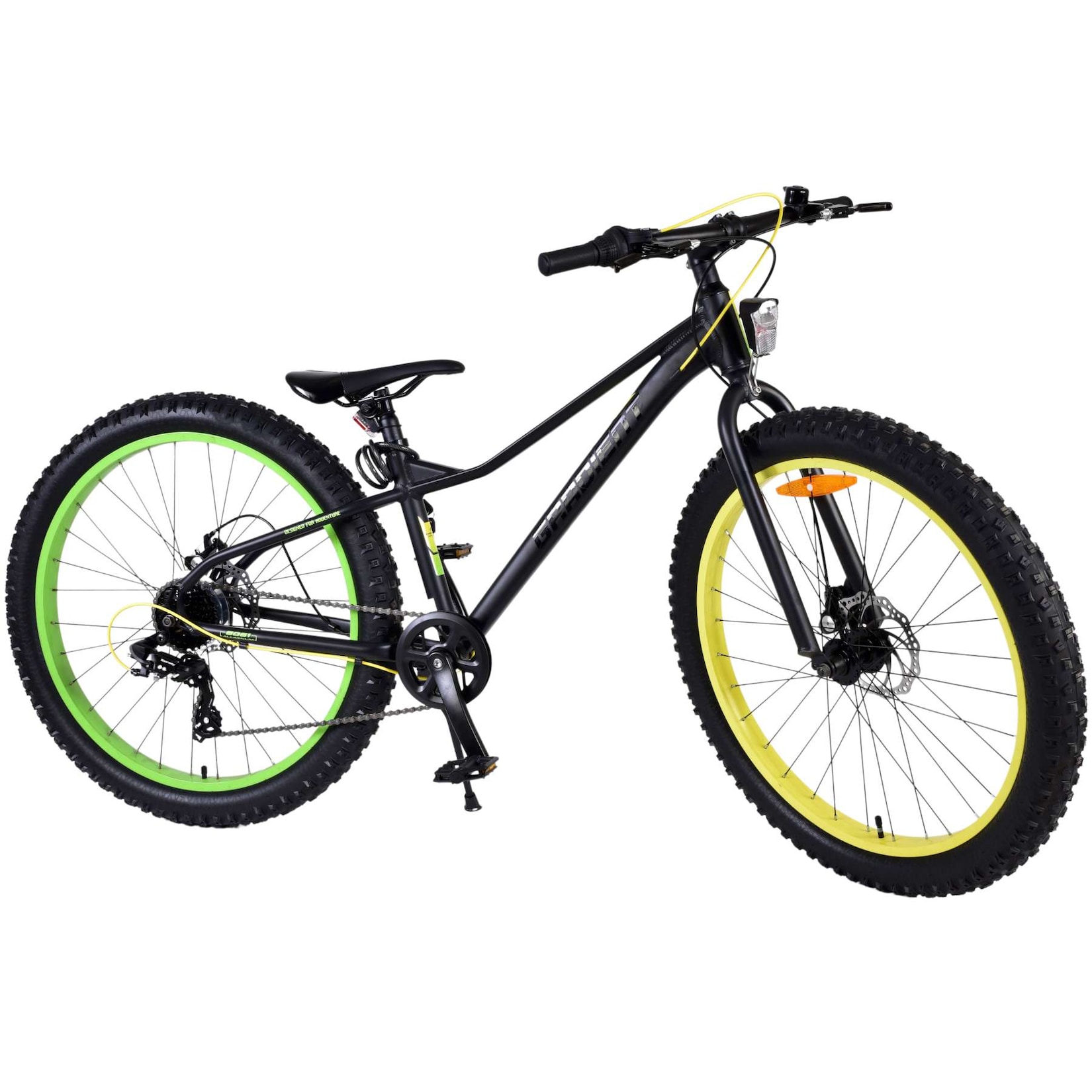 Volare Kinderfahrrad Gradient für Jungen 26 Zoll Kinderrad in Schwarz, 7Gänge