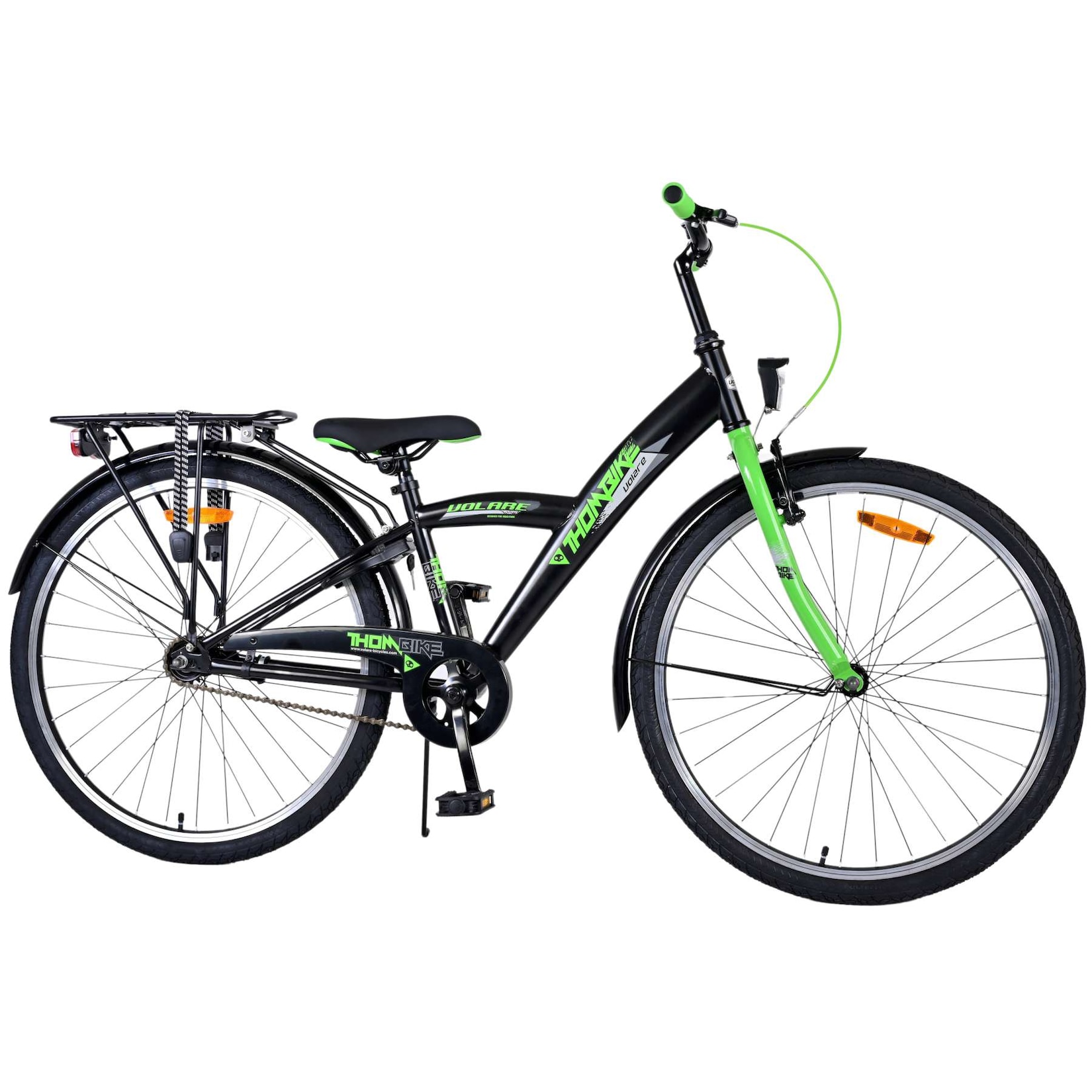 Volare Kinderfahrrad Thombike für Jungen 26 Zoll Kinderrad in Schwarz Grün