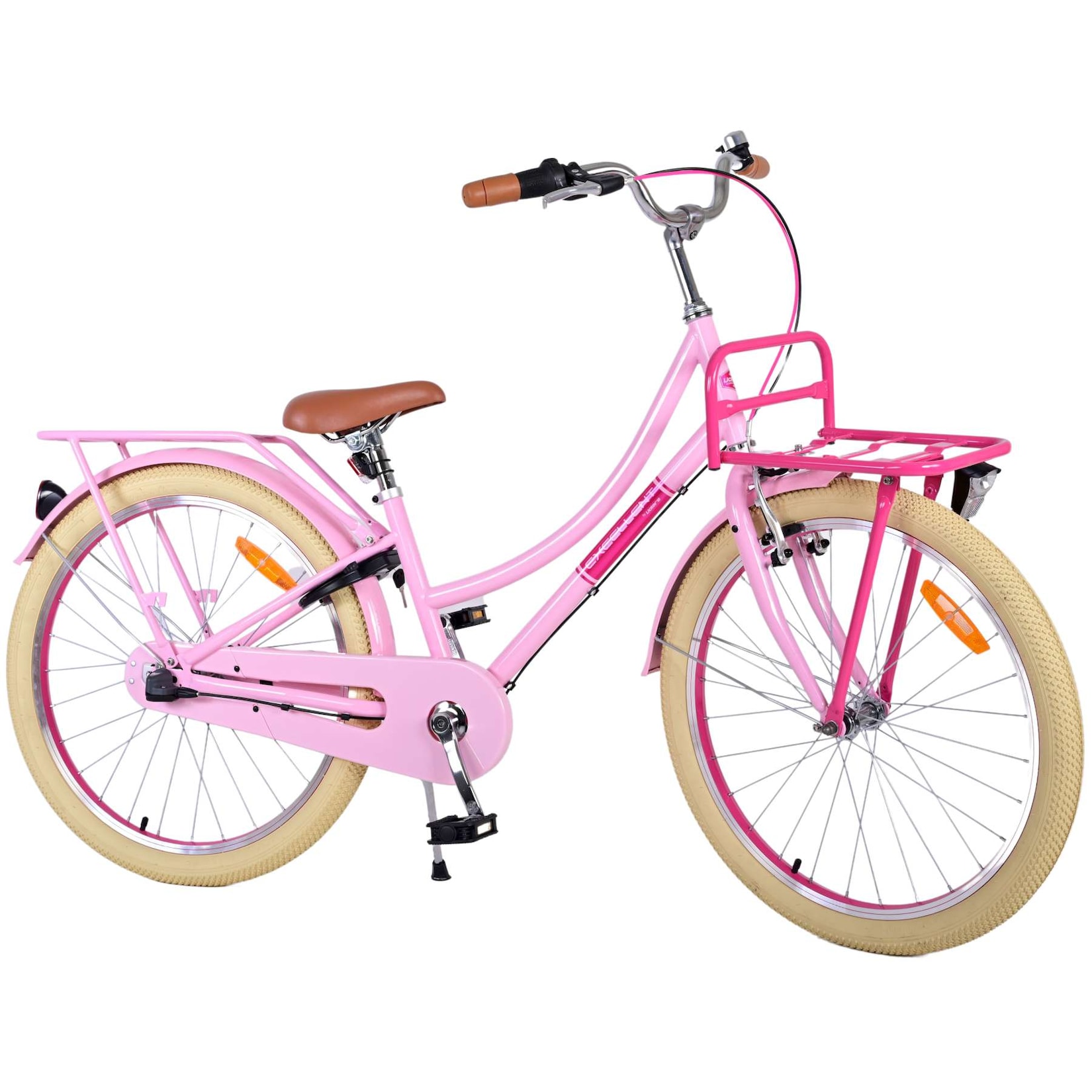 Volare Kinderfahrrad Excellent Fahrrad für Mädchen 24 Zoll Kinderrad in Rosa