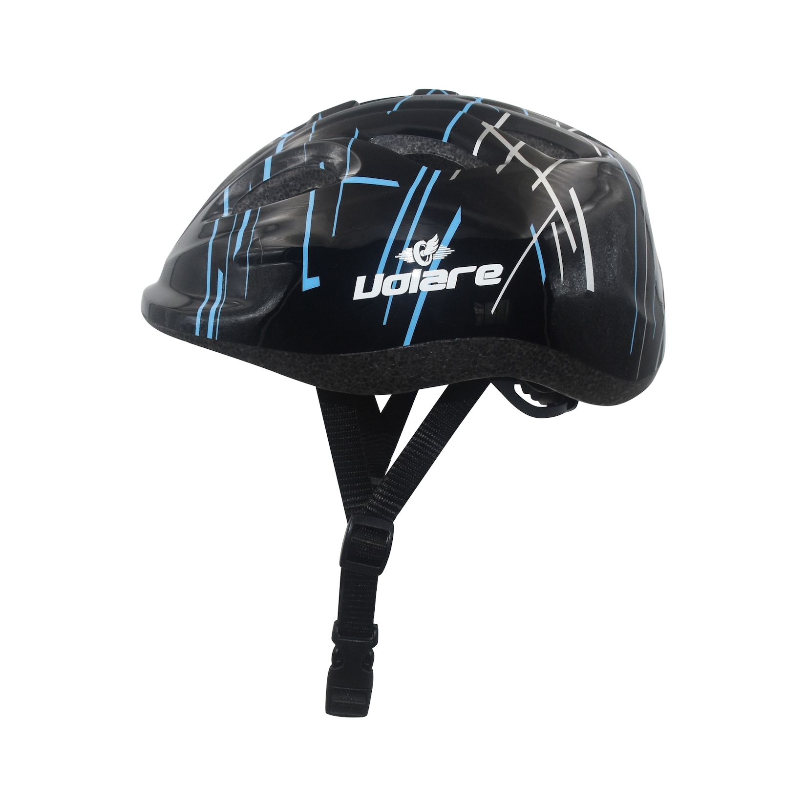 Volare Fahrradhelm für Kinder in Schwarz 47-51 cm Kinderhelm