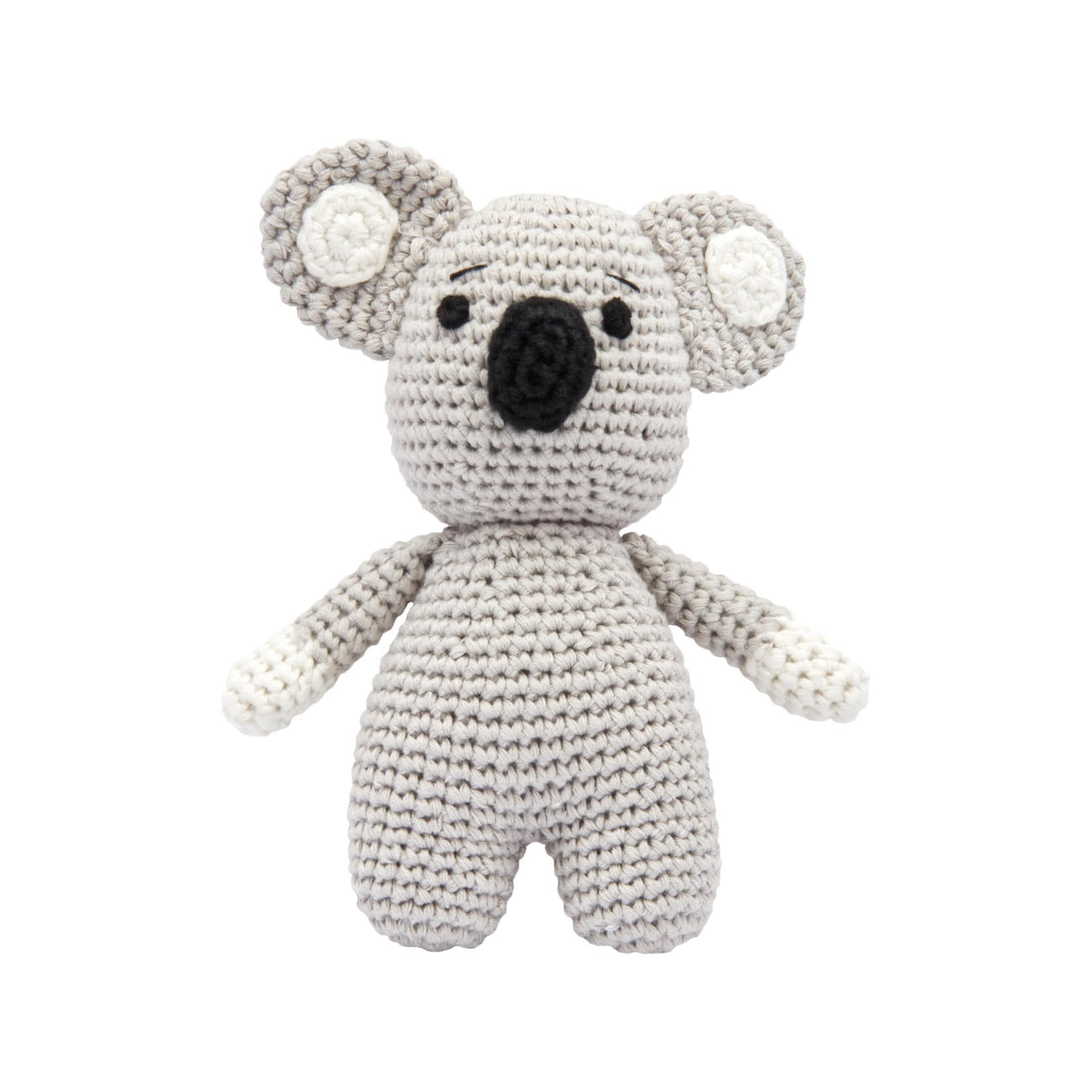 miniHeld Handgestrickter Koala zur Geburt oder Babyparty aus Baumwolle