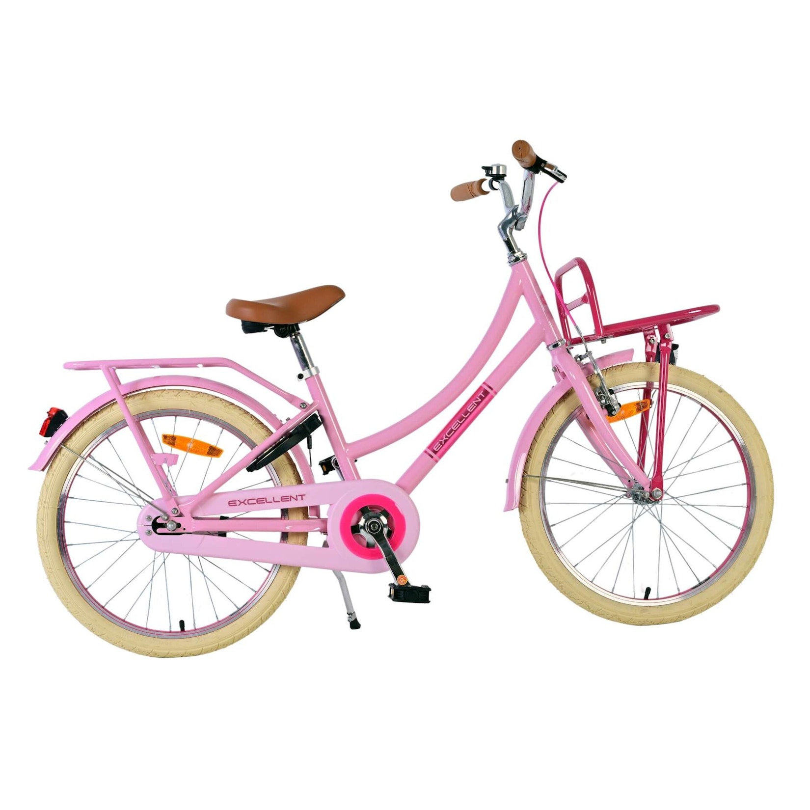 Volare Kinderfahrrad Excellent für Mädchen 20 Zoll Kinderrad in Rosa, Shimano Nexus 3