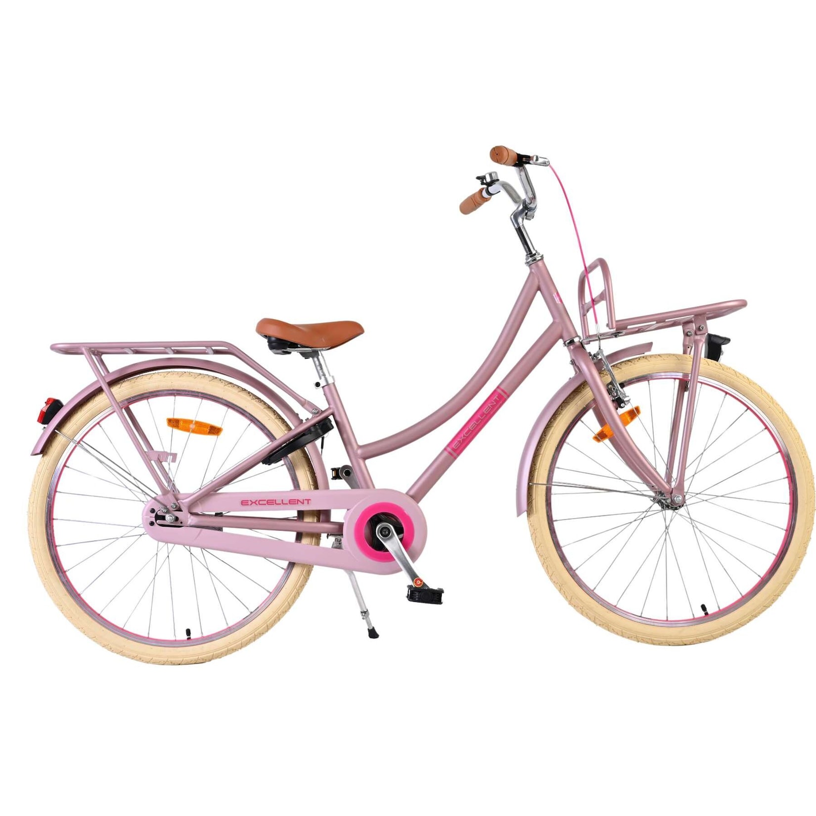 Volare Kinderfahrrad Excellent für Mädchen 24 Zoll Kinderrad in Mattrosa