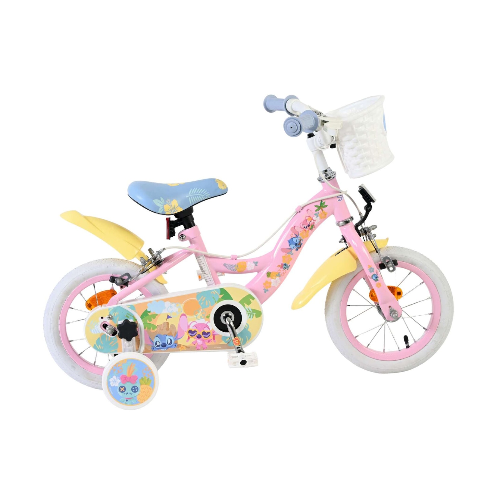 Volare Kinderfahrrad Koala für Mädchen 12 Zoll Kinderrad in Rosa, Zwei Handbremsen