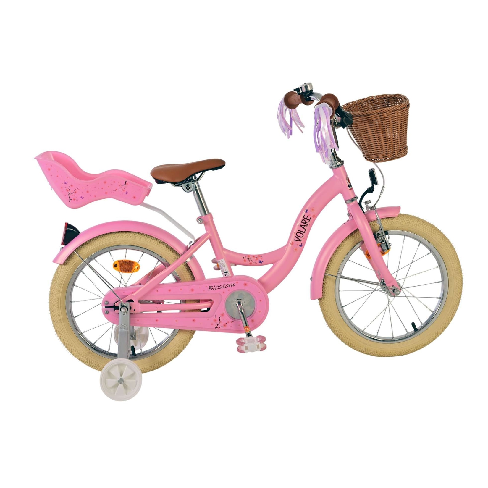 Volare Kinderfahrrad Blossom für Mädchen 16 Zoll Kinderrad in Rosa
