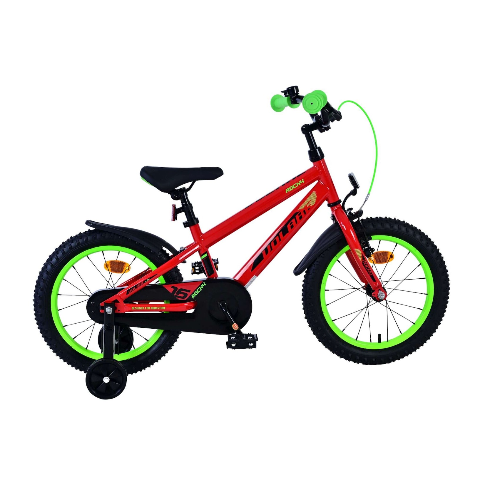 Volare Kinderfahrrad Rocky für Jungen 16 Zoll Kinderrad in Rot